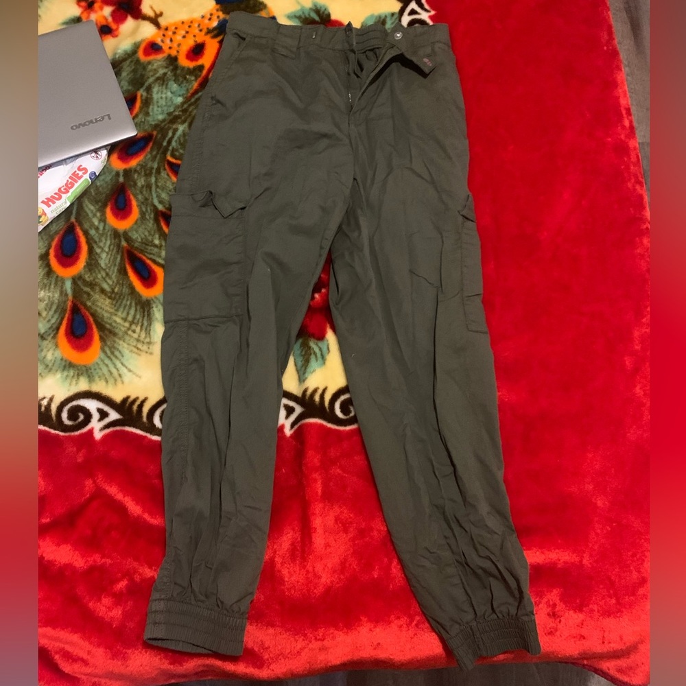 Dark Olive Capris